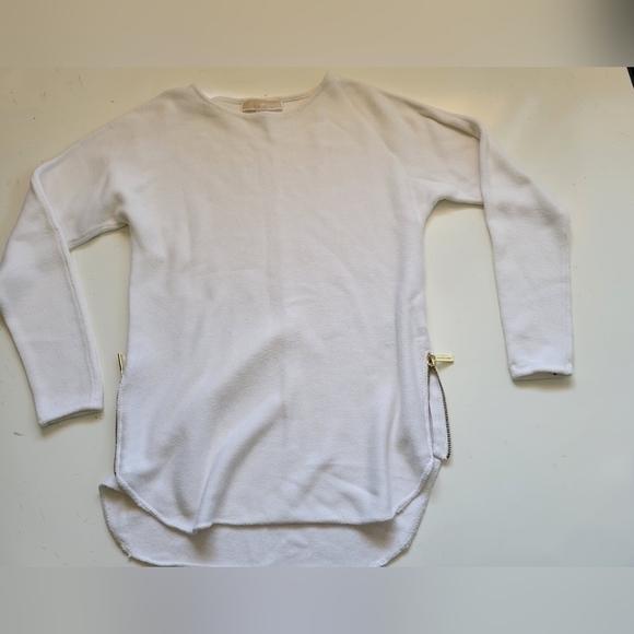 MICHAEL Michael Kors Knit High-low Tunic Sweater Top Size XS White - Picture 7 of 12